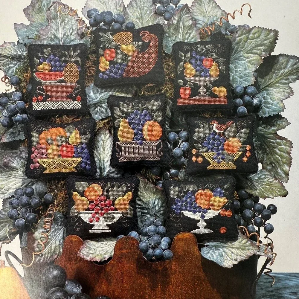 1993 The Prairie Schooler Still Life Cross Stitch Pattern Book No. 41 Fruit VTG